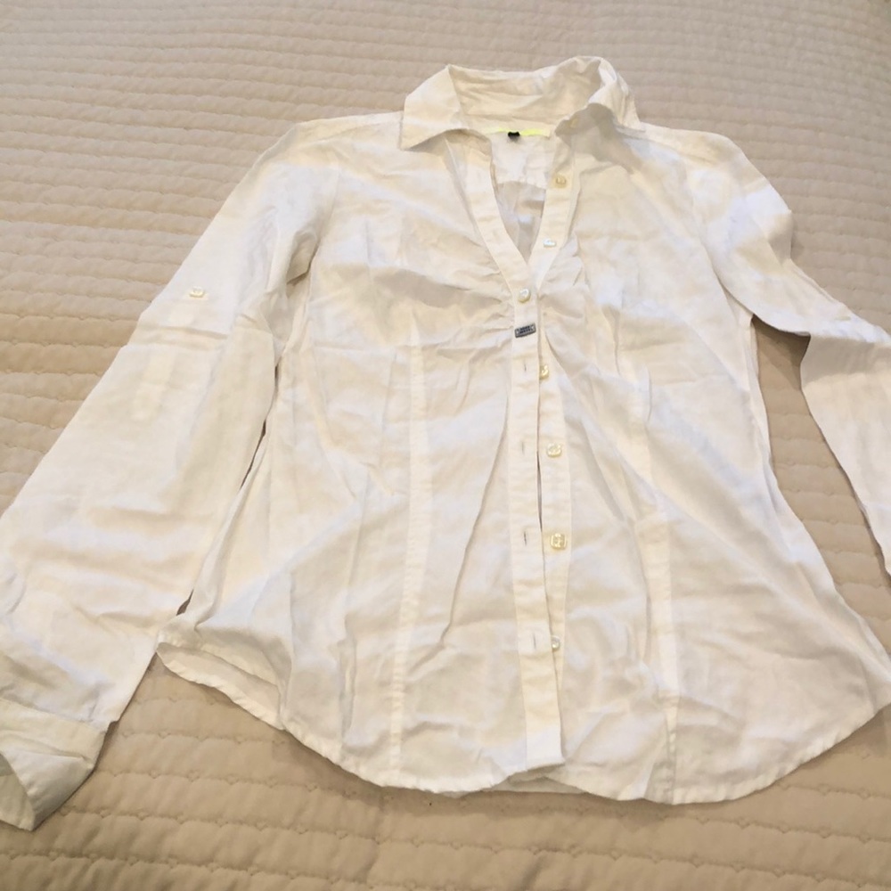 Beautiful women white blouse